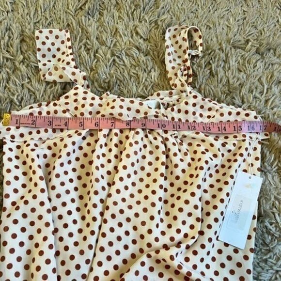 Bishop and young romance marigold  polka dot womens small - Picture 8 of 10